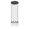 Z-Lite Beau Chandelier, 11-Light, 24 In.W x 12.75 In.H, Matte Black/Clear 740P-11R-MB - alternate 2